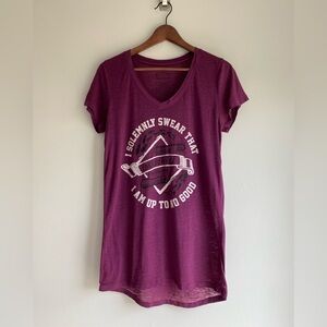 Harry Potter “Mischief Managed” V-Neck T-Shirt - Size L